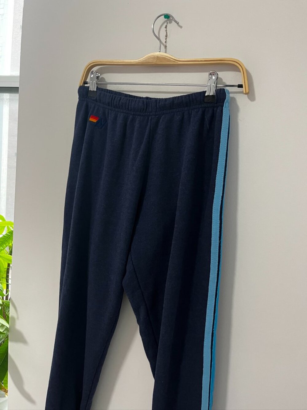 Aviator Nation Dark Blue Stripe Sweatpants Size Medium - Picture 5 of 6